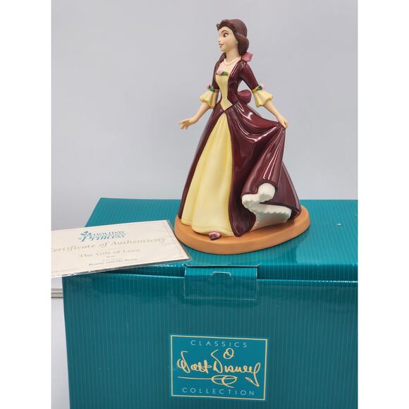 WDCC Belle Holiday Princess Gift of Love Beauty Beast Disney Retired COA Box - Picture 3 of 16